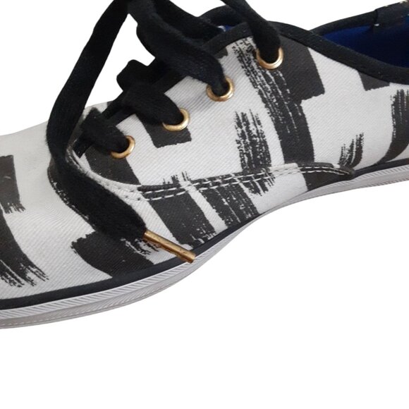 Keds X Partyskirts Shoes Women's Size 7.5 Black & White Collaboration - Picture 2 of 12